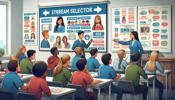 Stream selector  for Grade 8, 9, 10 students plus 30 minute debrief.